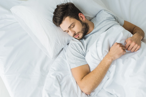 a patient sleeping comfortably at night